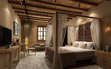 改造前實景圖：改造效果圖：